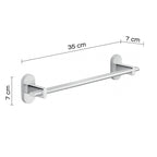 Portasalviette 35 cm in Acciaio Inox Gedy serie Febo - Cromato