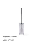 Scopino da appoggio con ciuffo in setole Gedy serie Antares - Bianco