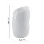 Portaspazzolini da appoggio Gedy serie Iside - Bianco Lucido