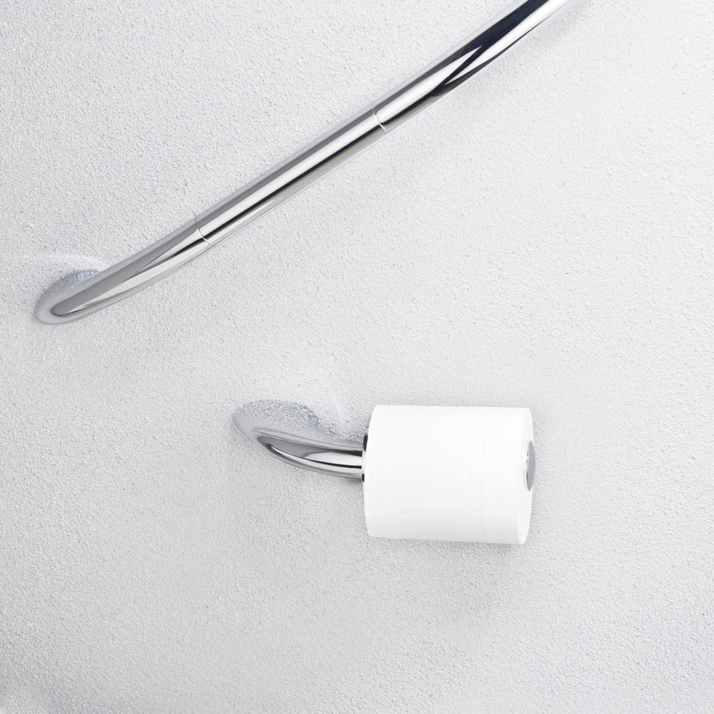 Portarotolo Gedy modello Maldive in Ottone e Cromall - Cromato