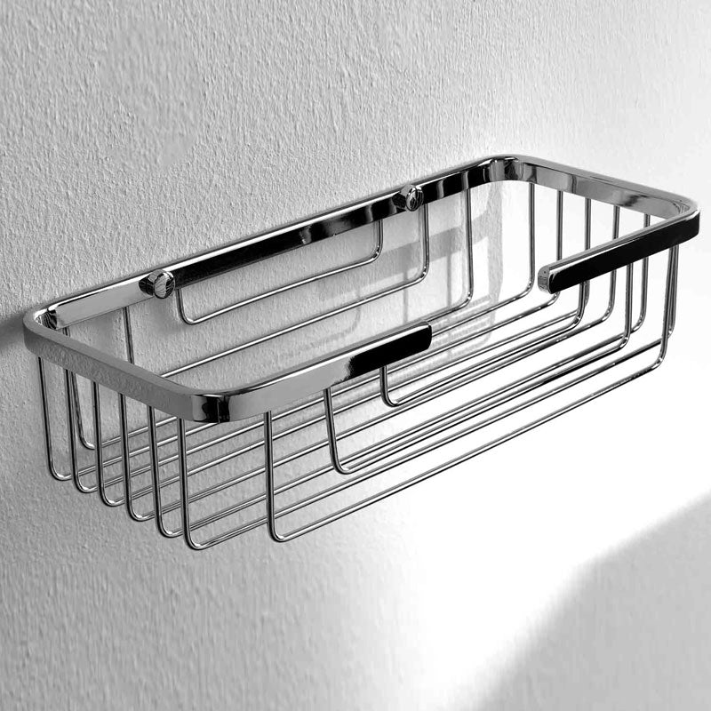 Griglia doccia rettangolare 30x13 in ottone cromato lucido ARES