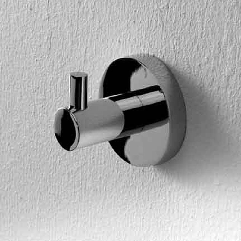 Porta Accappatoio Appendiabito da muro in Ottone cromato lucido modello Life By ARES