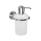 Spandisapone in ottone cromato e vetro acidato collezione Hermitage di Colombo Design