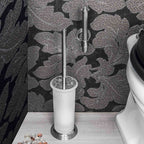 Porta rotolo verticale in ottone cromato collezione Hermitage di Colombo Design