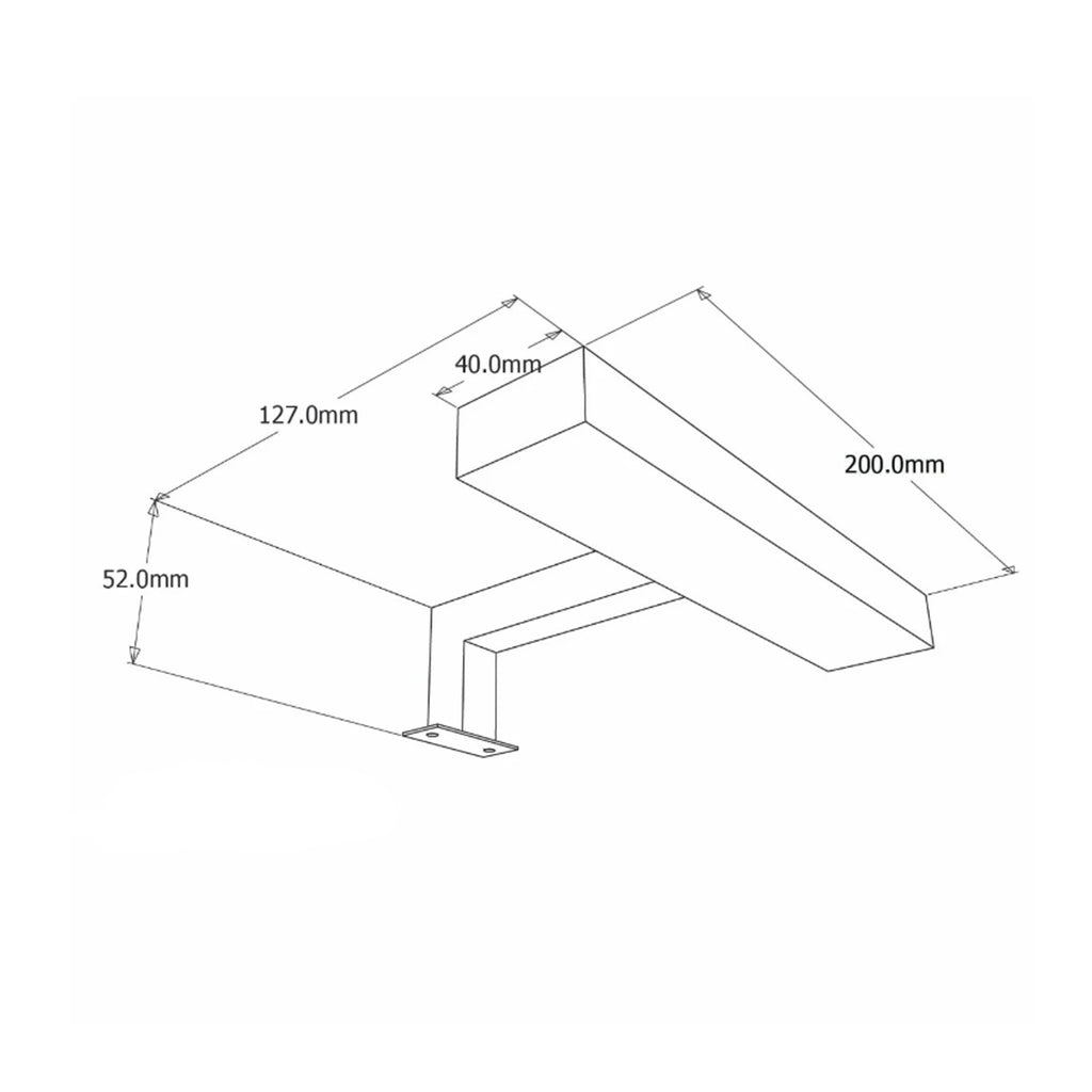 Lampada da bagno LED Cubi&Co modello Saturn 20x5x10 cm