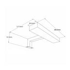 Lampada da bagno LED Cubi&Co modello Saturn 20x5x10 cm