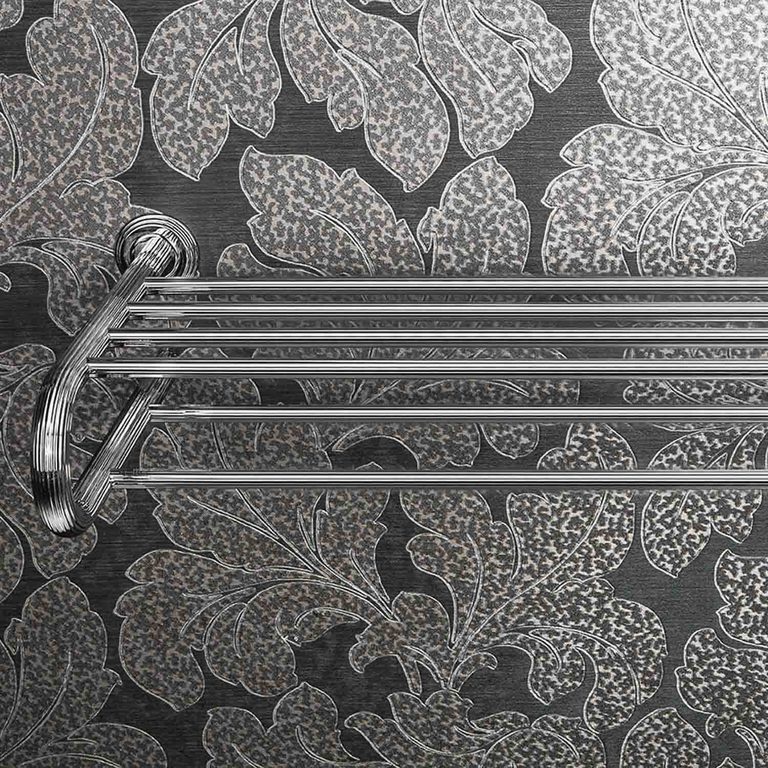 Rack porta salvietta in ottone cromato collezione Hermitage di Colombo Design