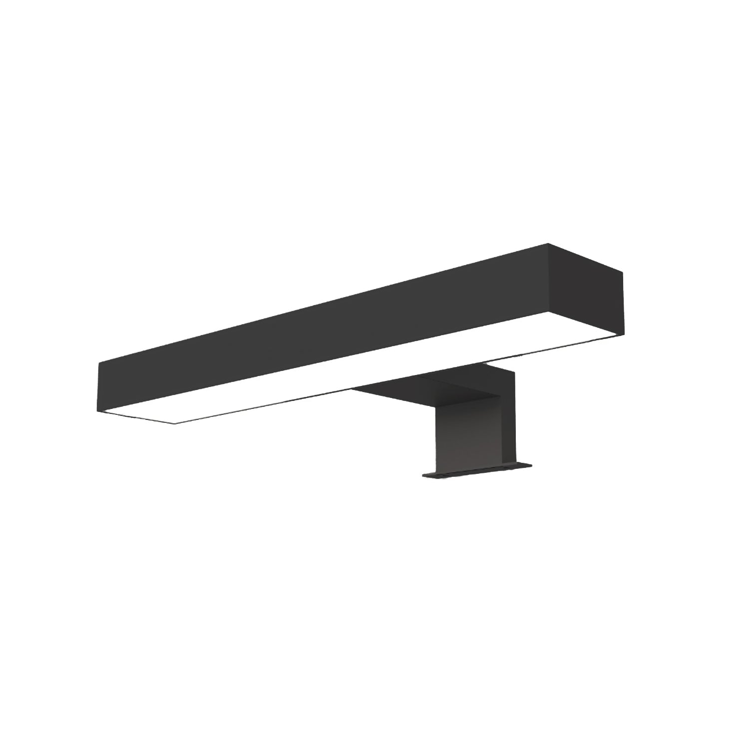 Lampada da bagno LED Cubi&Co modello Saturn 20x5x10 cm - Nero Opaco