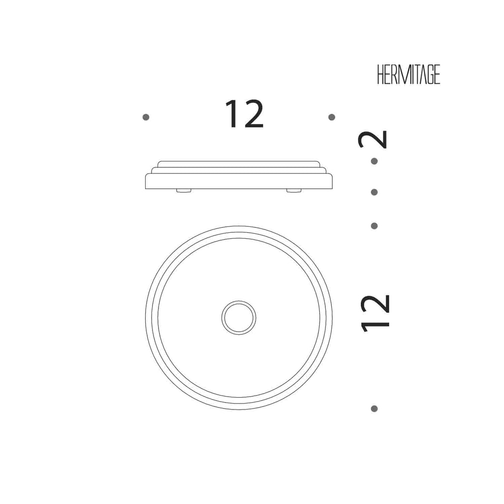 Porta sapone d'appoggio in ottone cromato collezione Hermitage di Colombo Design