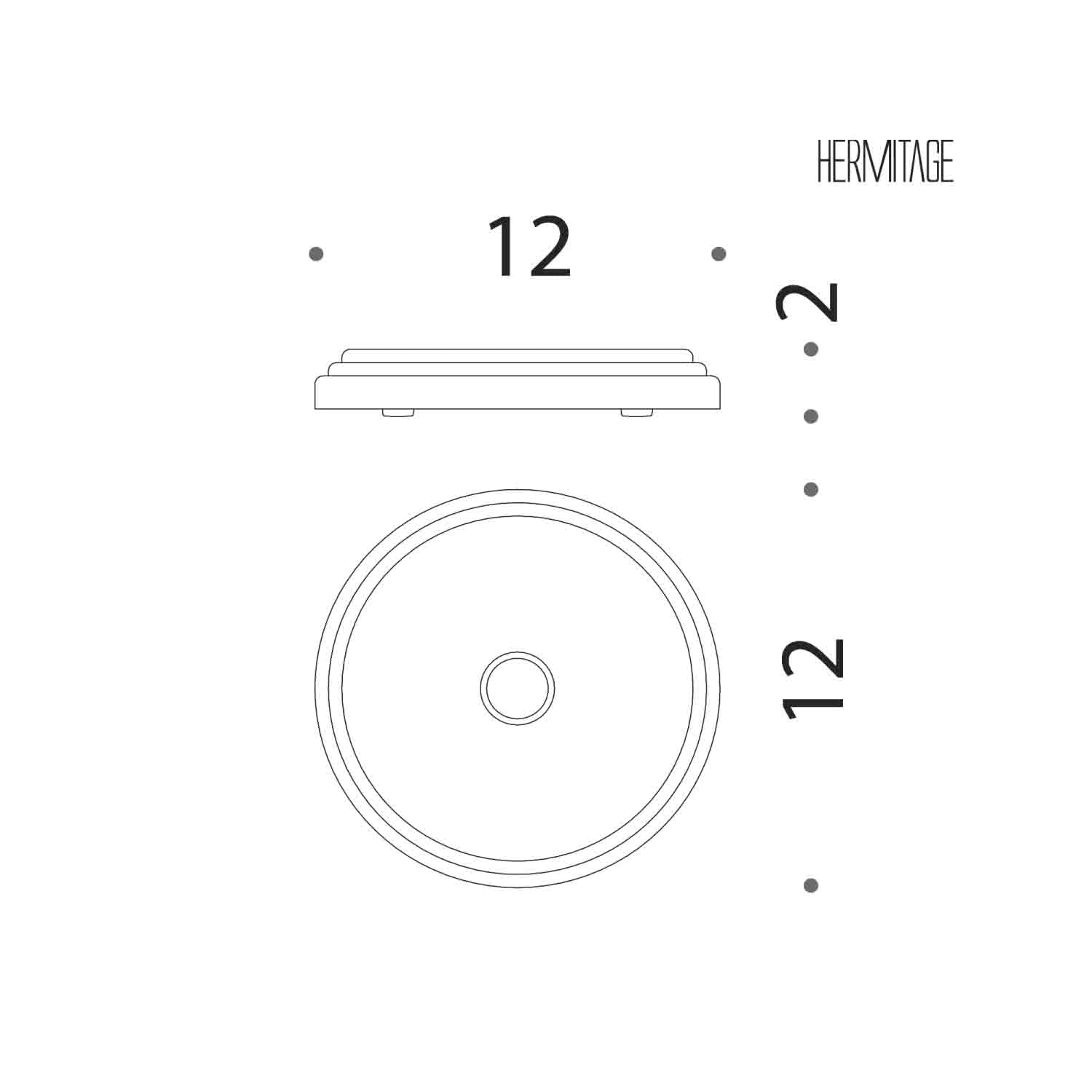 Porta sapone d'appoggio in ottone cromato collezione Hermitage di Colombo Design