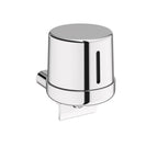 Dispenser sapone sospeso in ottone cromato e plastica della collezione 'Architect s+' by Cosmic - 400ml