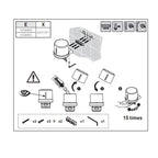 Dispenser sapone in ottone verniciato e plastica della collezione 'Architect s+' by Cosmic - Nero satinato - 400ml