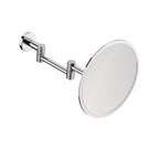 Specchio ingranditore a muro con supporto in ottone cromato della collezione 'Architect s+' by Cosmic