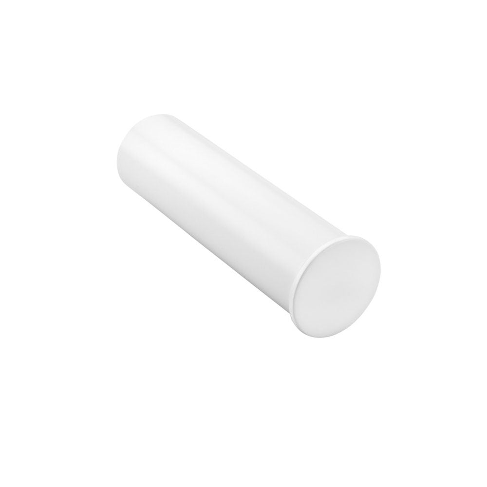 Porta rotolo sospeso in ottone senza coperchio della collezione 'Black & White' by Cosmic - Bianco satinato 4x12