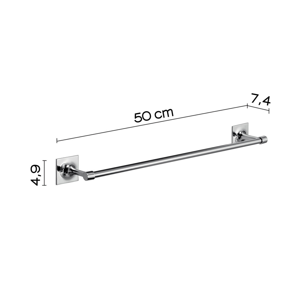 Porta asciugamani 50 cm in ottone e Cromall Wizard di Gedy - Cromato