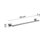 Porta asciugamani 50 cm in ottone e Cromall Wizard di Gedy - Cromato