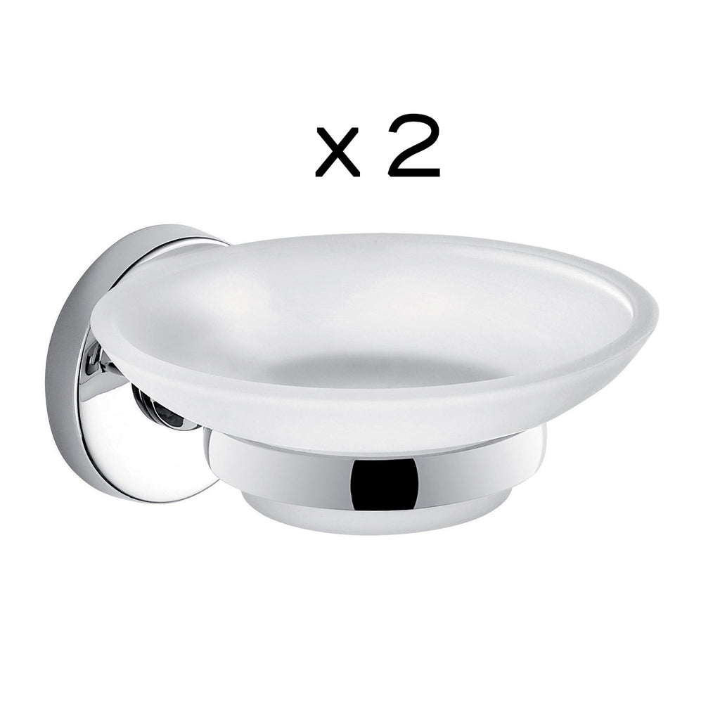 Set 8 pezzi in Acciaio Inox e Cromall Gedy serie Felce - Cromato