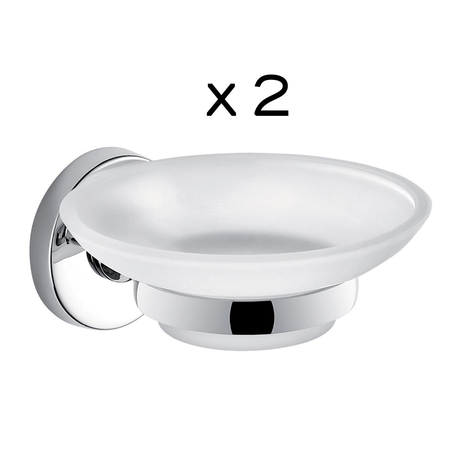 Set 8 pezzi in Acciaio Inox e Cromall Gedy serie Felce - Cromato