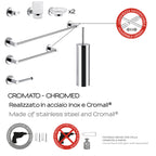 Set 8 pezzi in Acciaio Inox e Cromall Gedy serie Felce - Cromato