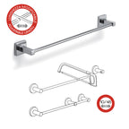 Porta asciugamani 45 cm a muro di Gedy serie Olimpo - Cromato