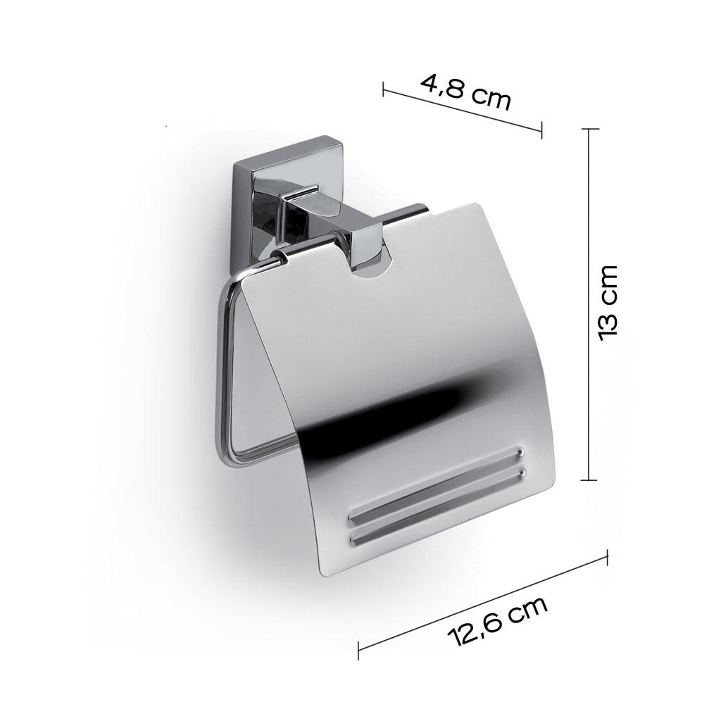 Porta carta igienica coperto a muro di Gedy serie Olimpo - Cromato