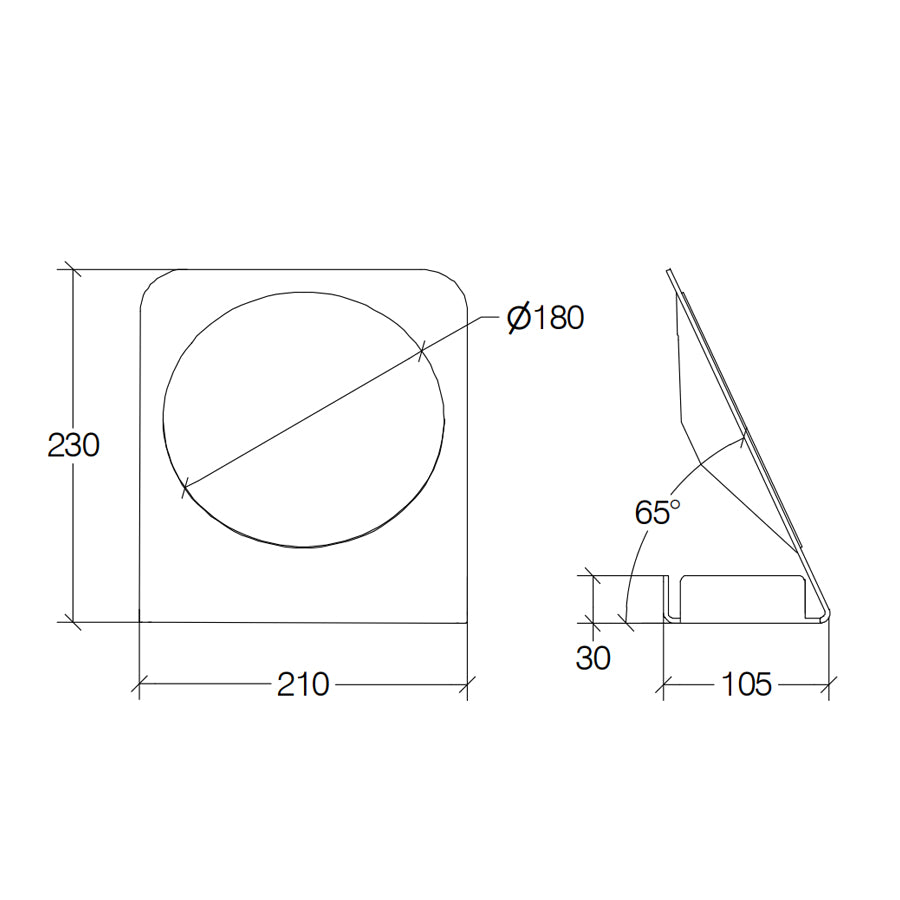 Specchio ingranditore in acciaio inox lucido Lineabeta modello Mevedo a ingrandimento 5x