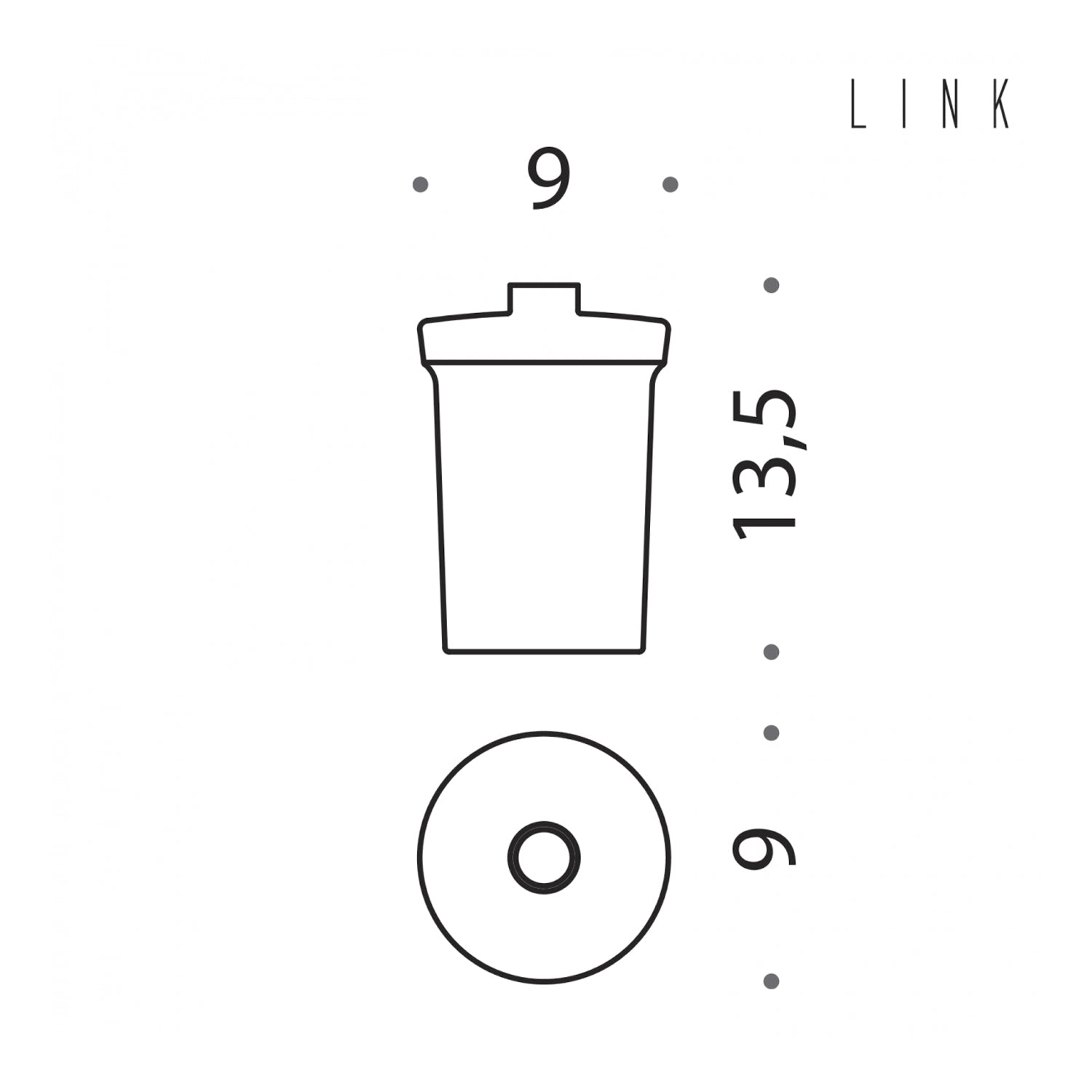 Contenitore per spandisapone collezione Link di Colombo Design