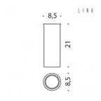 Scovolo in vetro acidato collezione Link di Colombo Design