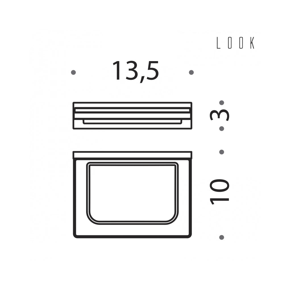 Porta sapone in ottone collezione Look di Colombo Design