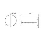 Specchio ingranditore 5x da parete Lineabeta Mevedo con braccio snodabile