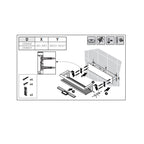 Mensola porta sapone doccia a muro in alluminio ed ottone cromato della collezione 'Architect s+' by Cosmic