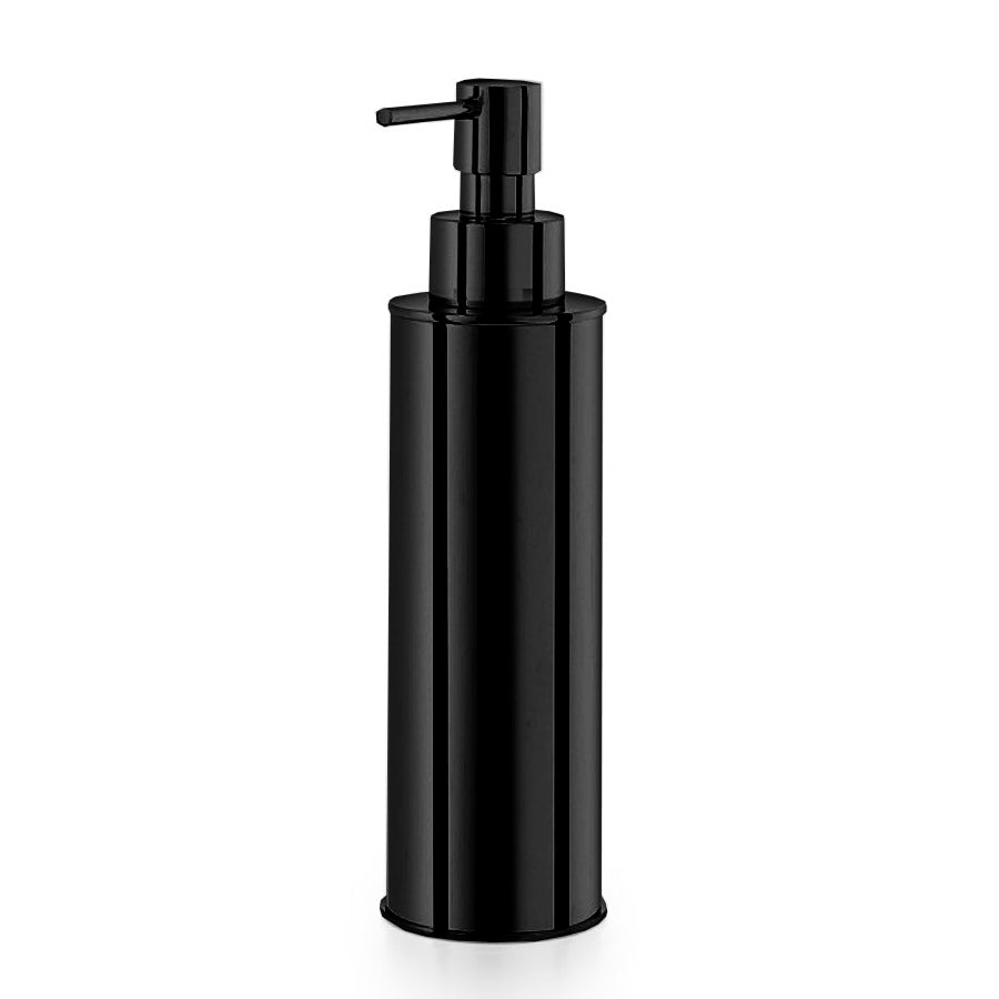 Dosasapone in ottone di Lineabeta collezione Saon da 220 ml - Nero Goffrato