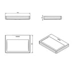 Porta sapone a muro in ottone cromato della collezione 'Extreme' by Cosmic cm 14x10x2