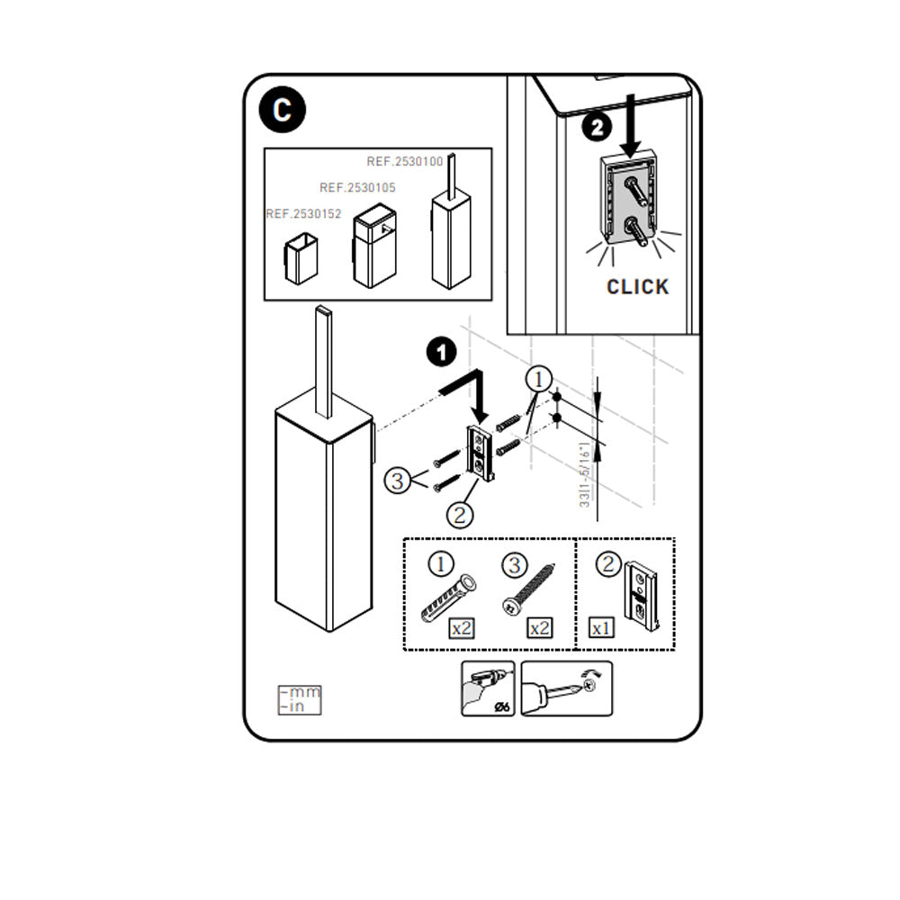 Dispenser sapone a muro in ottone cromato della collezione 'Extreme' by Cosmic cm 8x8