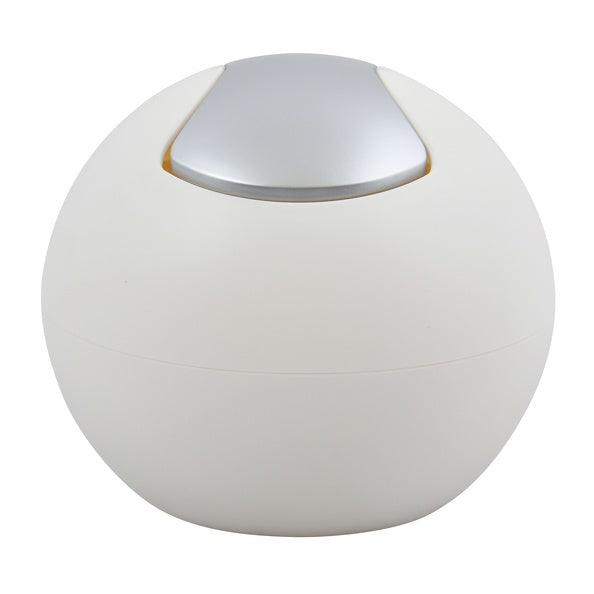 Pattumiera da 1L con coperchio basculante rimovibile modello Bowl - Bianco Matt