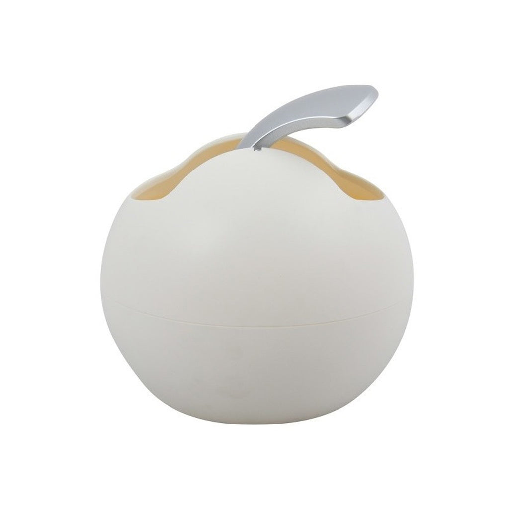 Pattumiera da 1L con coperchio basculante rimovibile modello Bowl - Bianco Matt