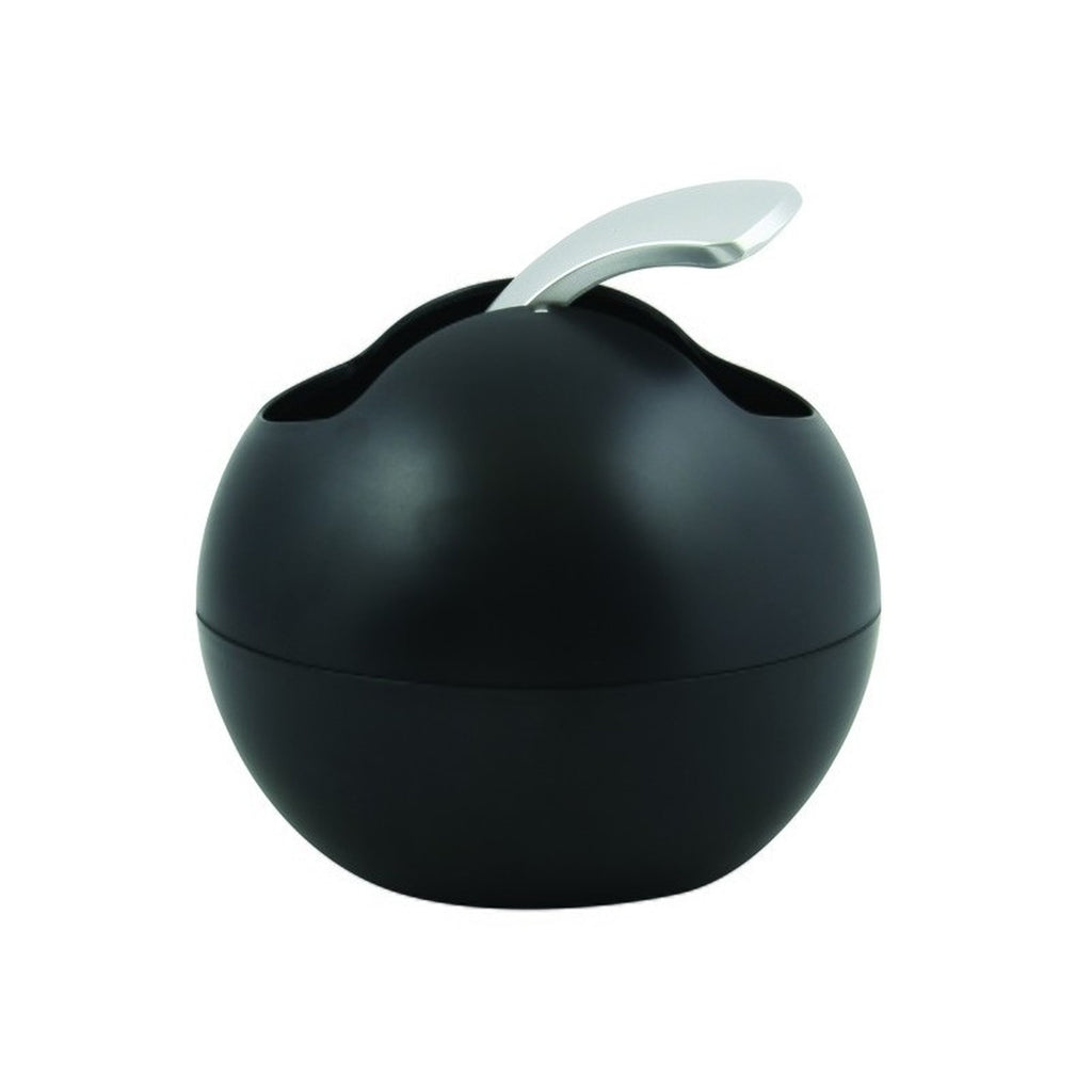 Pattumiera da 1L con coperchio basculante rimovibile modello Bowl - Nero Matt