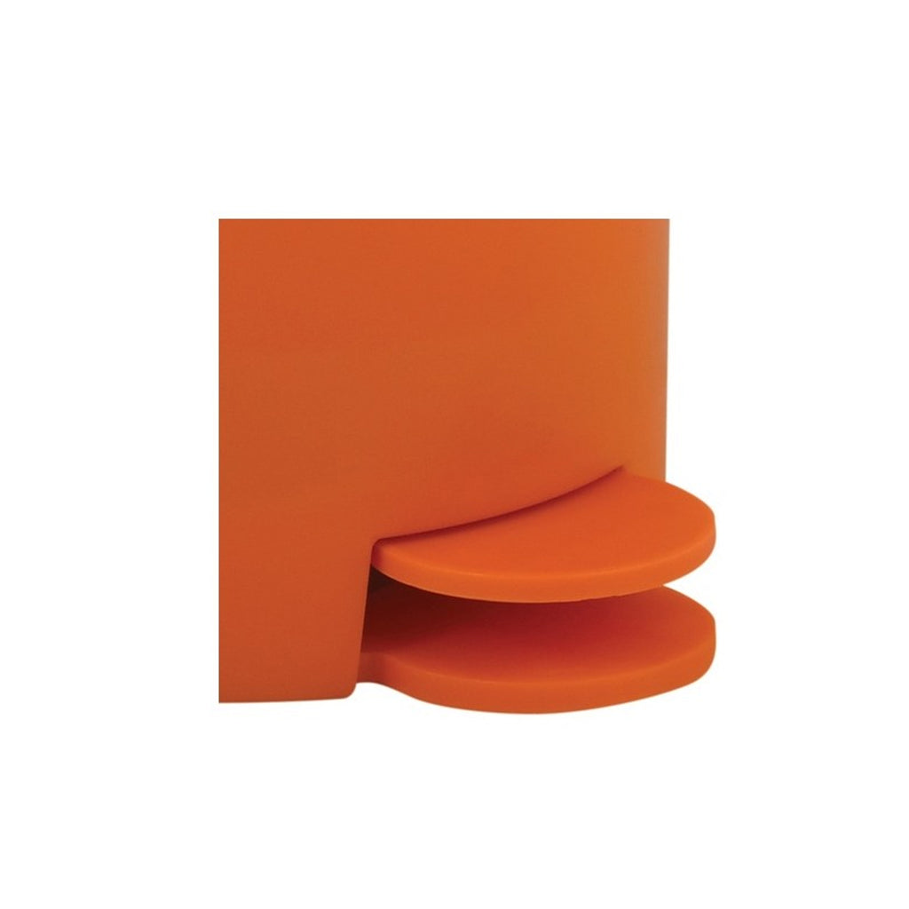 Pattumiera a pedale da 3L modello Osaki in polipropilene - Arancione Opaco