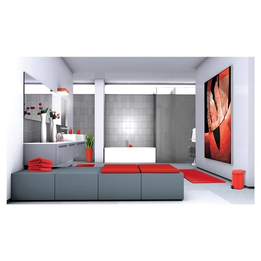 Pattumiera a pedale da 3L in Acciaio modello Sydney - Rosso