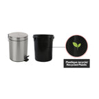 Pattumiera a pedale da 5L in Acciaio modello Sydney - Spazzolato