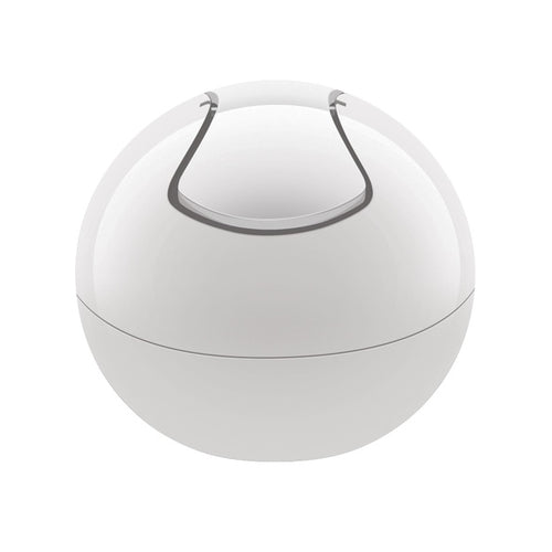 Pattumiera da 1L con coperchio basculante rimovibile modello Bowl - Total White