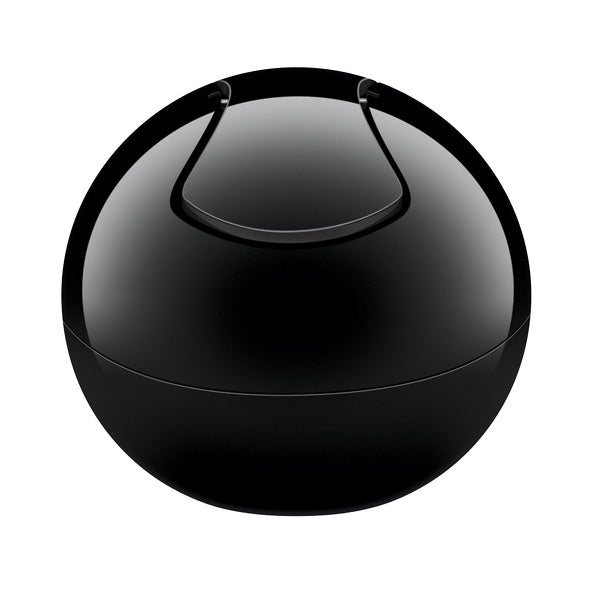 Pattumiera da 1L con coperchio basculante rimovibile modello Bowl - Total Black