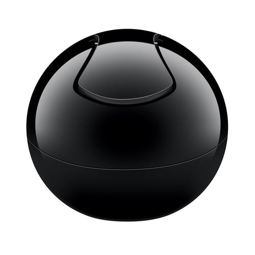 Pattumiera da 1L con coperchio basculante rimovibile modello Bowl - Total Black