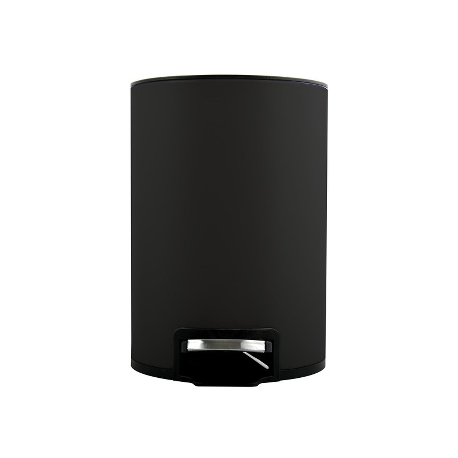 Pattumiera a pedale da 5L modello Riku in Acciaio Inox - Nero Opaco