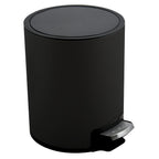 Pattumiera a pedale da 3L modello Riku in Acciaio Inox - Nero Opaco