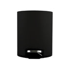 Pattumiera a pedale da 3L modello Riku in Acciaio Inox - Nero Opaco