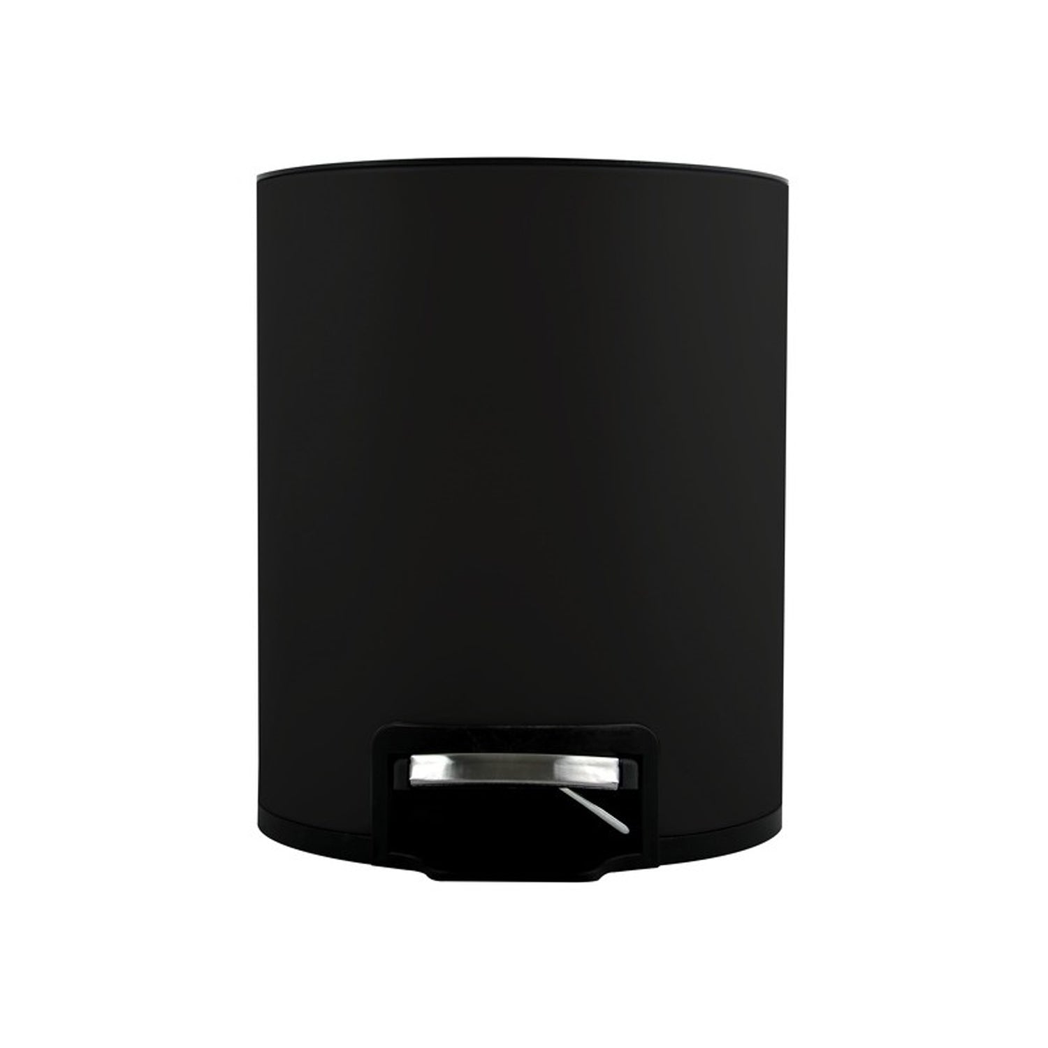 Pattumiera a pedale da 3L modello Riku in Acciaio Inox - Nero Opaco