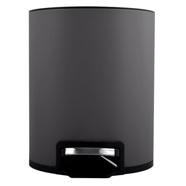 Pattumiera a pedale da 3L modello Riku in Acciaio Inox - Grigio Opaco