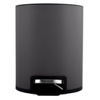 Pattumiera a pedale da 3L modello Riku in Acciaio Inox - Grigio Opaco