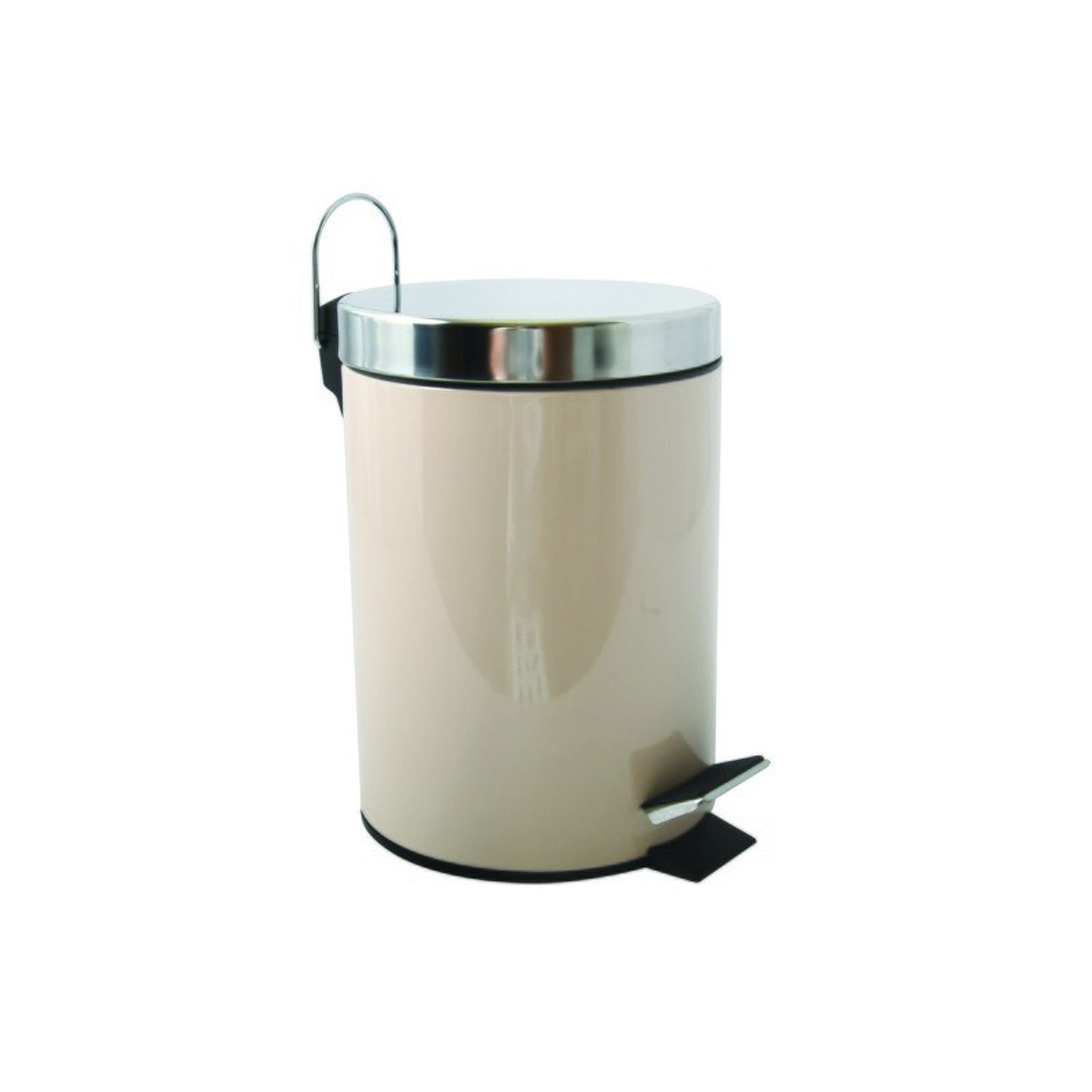 Pattumiera a pedale modello Unis da 3L in Acciaio Inox - Beige